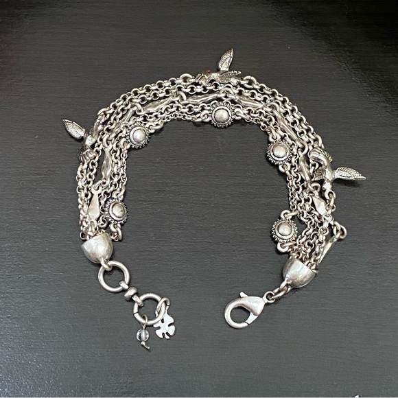 LUCKY BRAND Silver Hummingbird Multi Chain Bracelet - Picture 7 of 13